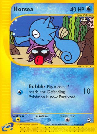 Horsea (84) 084/147  - Reverse Holofoil Aquapolis - Common