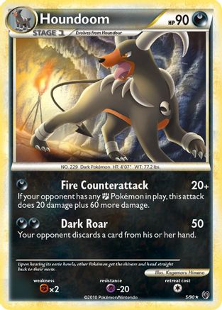 Houndoom 005  - Holofoil Undaunted - Holo Rare