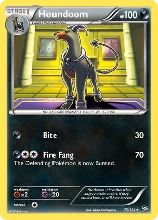 Houndoom 075/124  Dragons Exalted - Rare