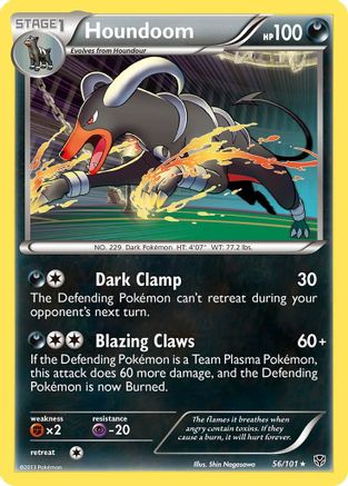 Houndoom 056/101  - Reverse Holofoil Plasma Blast - Holo Rare