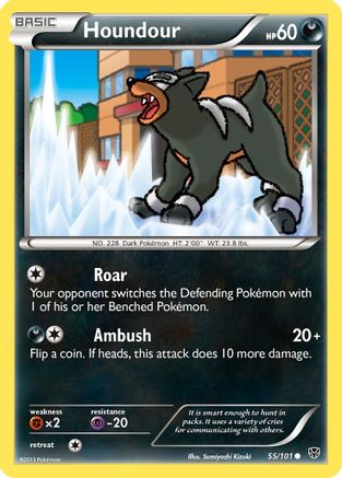 Houndour 055  - Reverse Holofoil Plasma Blast - Common