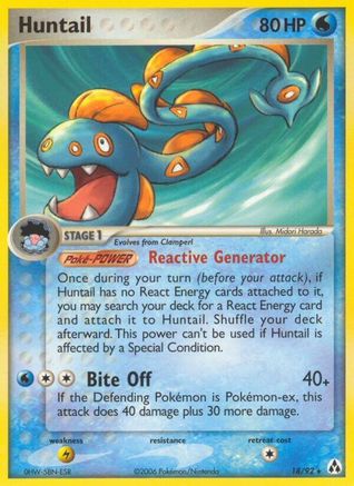 Huntail 018  - Reverse Holofoil Legend Maker - Rare