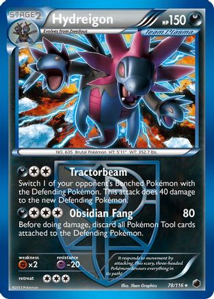 Hydreigon (Team Plasma) 078/116  - Holofoil Plasma Freeze - Holo Rare