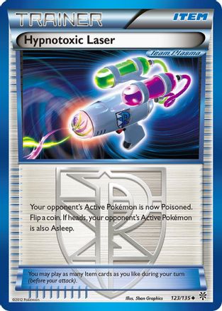 Hypnotoxic Laser (Team Plasma) 123/135  - Reverse Holofoil Plasma Storm - Uncommon