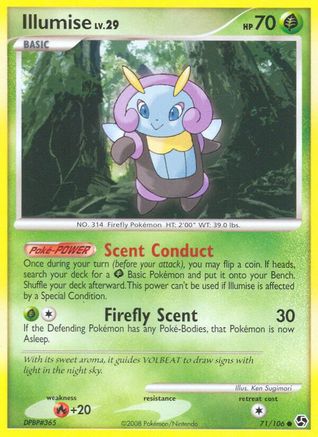 Illumise 071  - Reverse Holofoil Great Encounters - Common