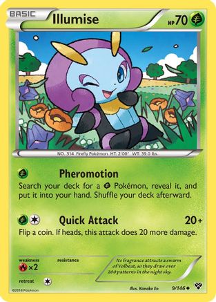 Illumise 009  XY Base Set - Uncommon