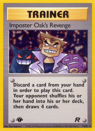Imposter Oak's Revenge 076/82  - 1st Edition Team Rocket - Uncommon