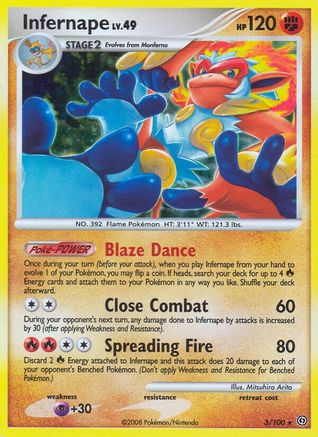 Infernape 003  - Holofoil Stormfront - Holo Rare