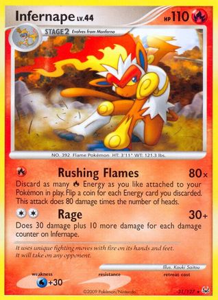 Infernape 031  Platinum - Rare