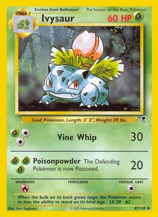 Ivysaur 047/110  - Reverse Holofoil Legendary Collection - Uncommon