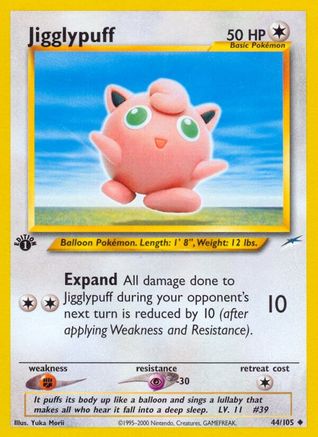 Jigglypuff 044/105  - 1st Edition Neo Destiny - Uncommon