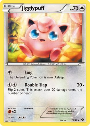 Jigglypuff 078/99  - Reverse Holofoil Next Destinies - Uncommon