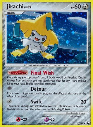 Jirachi 007  - Reverse Holofoil Rising Rivals - Holo Rare