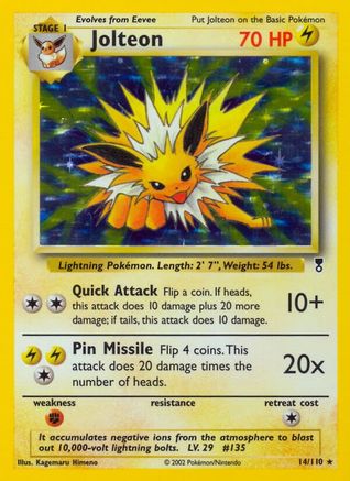 Jolteon 014  - Reverse Holofoil Legendary Collection - Holo Rare