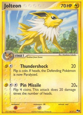 Jolteon 003/017  POP Series 3 - Rare