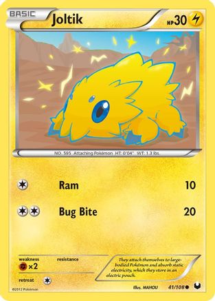 Joltik (41) 041  - Reverse Holofoil Dark Explorers - Common