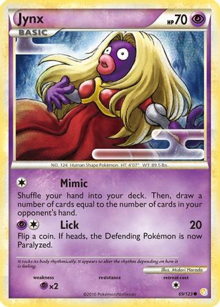 Jynx 069/123  HeartGold SoulSilver - Common