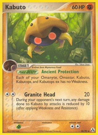 Kabuto 036  - Reverse Holofoil Legend Maker - Uncommon