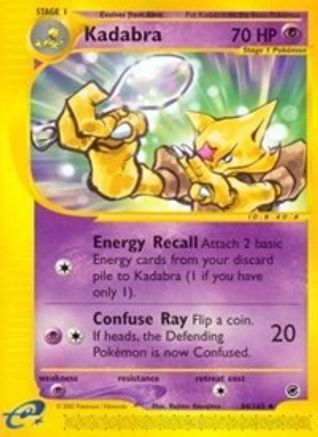Kadabra 084/165  - Reverse Holofoil Expedition - Uncommon
