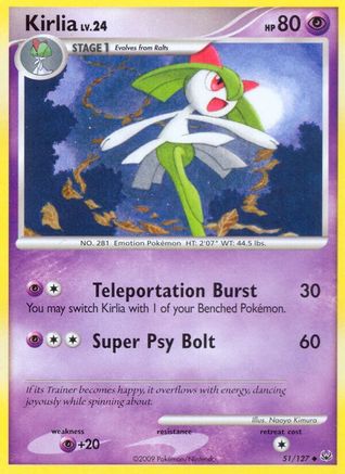 Kirlia 051  - Reverse Holofoil Platinum - Uncommon