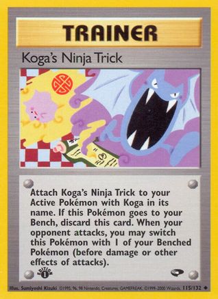 Koga's Ninja Trick 115/132  - Unlimited Gym Challenge - Uncommon