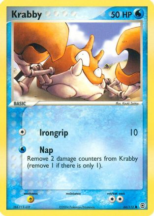 Krabby 066/112  FireRed & LeafGreen - Common
