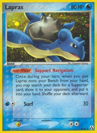 Lapras 008  - Holofoil Legend Maker - Holo Rare
