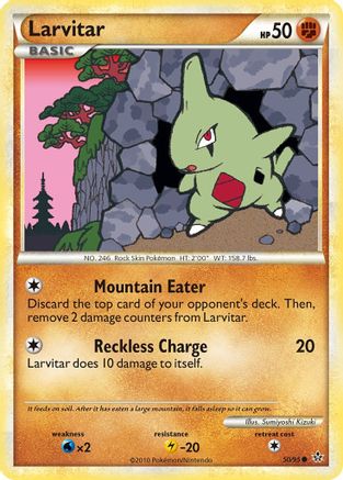 Larvitar (50) 050/95  - Reverse Holofoil Unleashed - Common