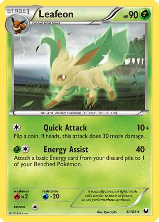 Leafeon 006  Dark Explorers - Rare