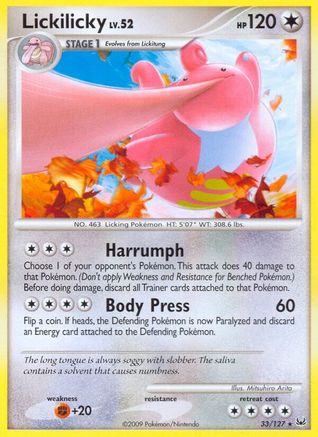 Lickilicky 033  Platinum - Rare