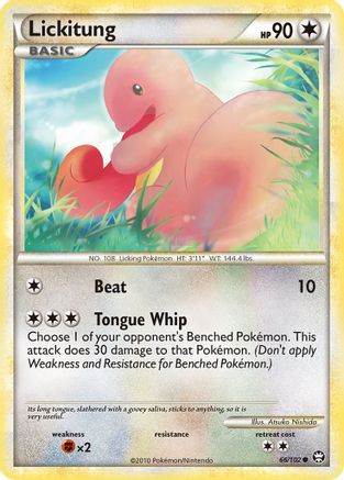 Lickitung 066  - Reverse Holofoil Triumphant - Common