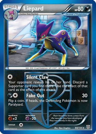 Liepard (Team Plasma) 084  Plasma Storm - Rare