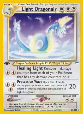 Light Dragonair 022/105  - Unlimited Neo Destiny - Rare