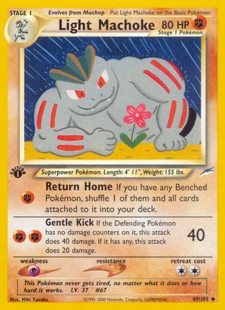 Light Machoke 049/105  - 1st Edition Neo Destiny - Uncommon