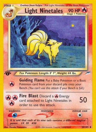 Light Ninetales 050/105  - Unlimited Neo Destiny - Uncommon