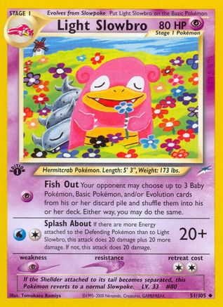 Light Slowbro 051/105  - 1st Edition Neo Destiny - Uncommon