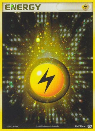 Lightning Energy 104/106  Emerald - Holo Rare