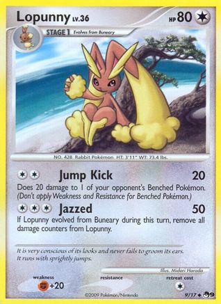 Lopunny 009/017  - Holofoil POP Series 9 - Uncommon