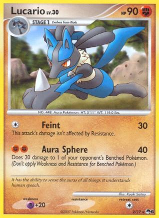 Lucario 002  POP Series 6 - Rare
