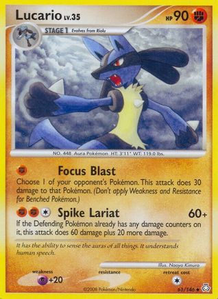 Lucario 061/146  - Reverse Holofoil Legends Awakened - Uncommon