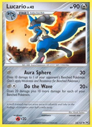 Lucario 053  - Reverse Holofoil Platinum - Uncommon