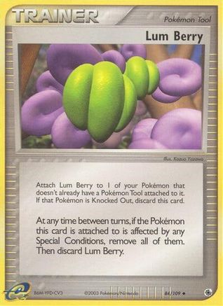 Lum Berry 084  - Reverse Holofoil Ruby and Sapphire - Uncommon
