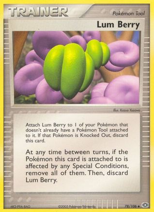 Lum Berry 078  - Reverse Holofoil Emerald - Uncommon