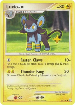Luxio 052/130  Diamond and Pearl - Uncommon