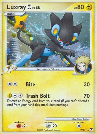 Luxray GL 009  - Reverse Holofoil Rising Rivals - Holo Rare