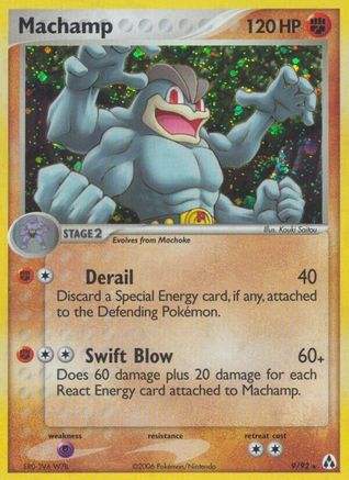 Machamp 009  - Reverse Holofoil Legend Maker - Holo Rare