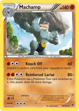 Machamp (50) 050  - Reverse Holofoil Plasma Blast - Rare