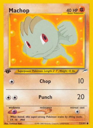 Machop 073/105  - 1st Edition Neo Destiny - Common