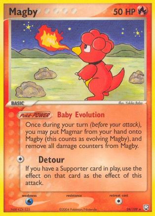 Magby 024  - Reverse Holofoil Team Rocket Returns - Rare