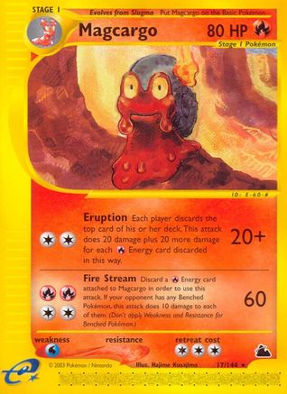 Magcargo (17) 017  - Reverse Holofoil Skyridge - Rare